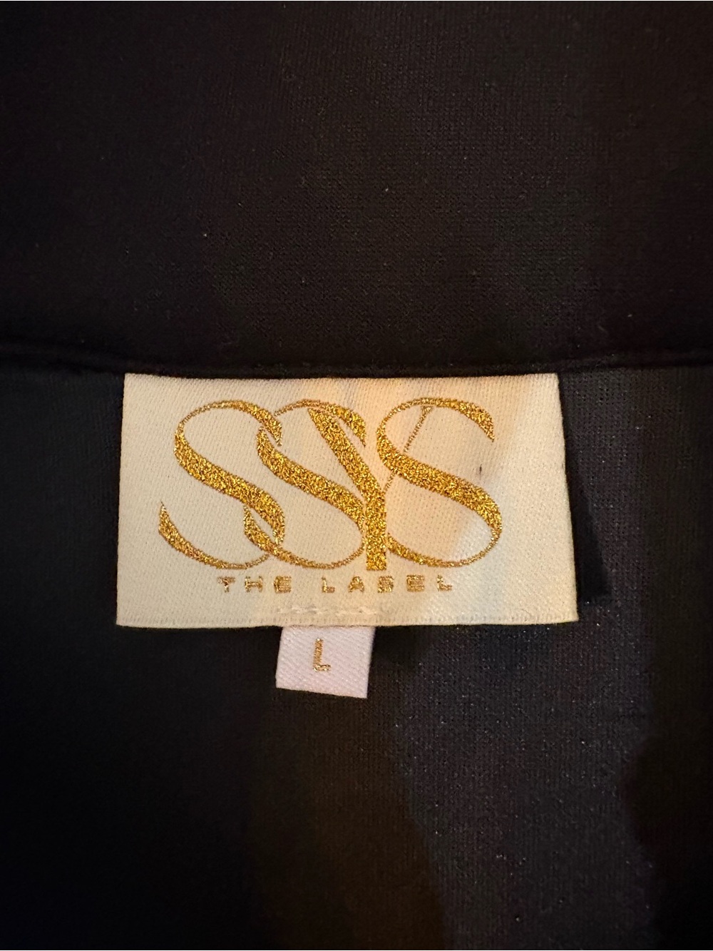 SSYS The‎ Label Quarter Zip Sleeveless Top L Black  Pleated Hem Scuba Mock Neck - Picture 5 of 8